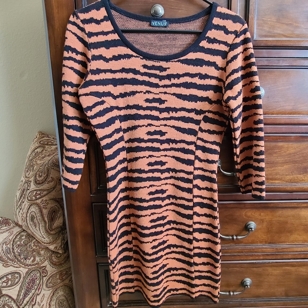 Venus Tiger Stripe  Sweater dress